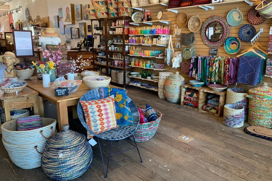 Interior of Ten Thousand Villages