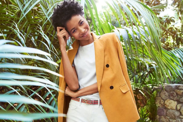 Woman in sport coat from Ann Taylor on South Lake Avenue in Pasadena