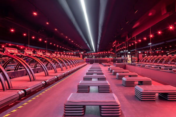 Interior of Barry's Bootcamp on South Lake Avenue in Pasadena