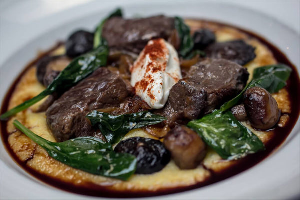 Steak and mushrooms from Bistro 45 on South Lake Avenue in Pasadena