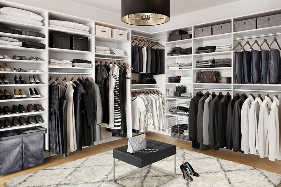 Custom closet design from California Closets