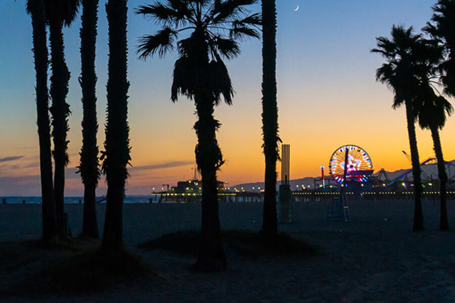 View of Santa Monica Beach