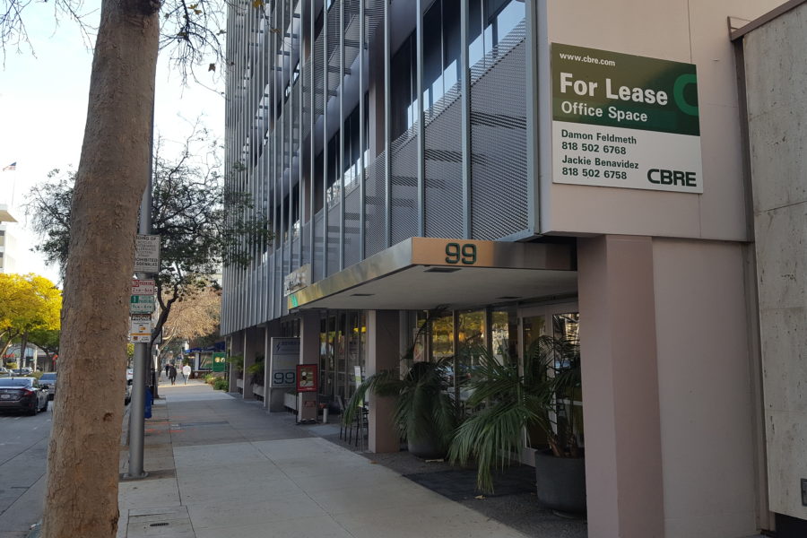 99 S Lake Ave Exterior office space on South Lake Avenue in Pasadena