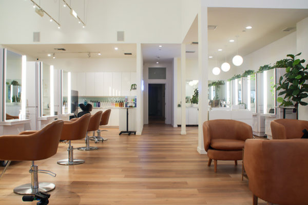 Interior of Bravo Salon on South Lake Avenue in Pasadena