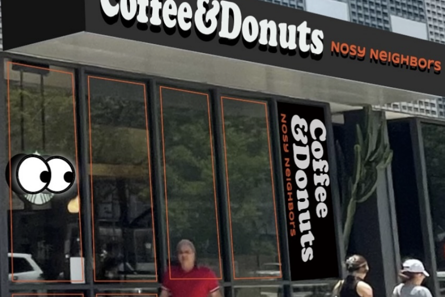 Nosy Neighbors Coffee and Donuts on South Lake Avenue in Pasadena