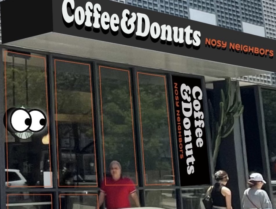 Nosy Neighbors Coffee and Donuts on South Lake Avenue in Pasadena
